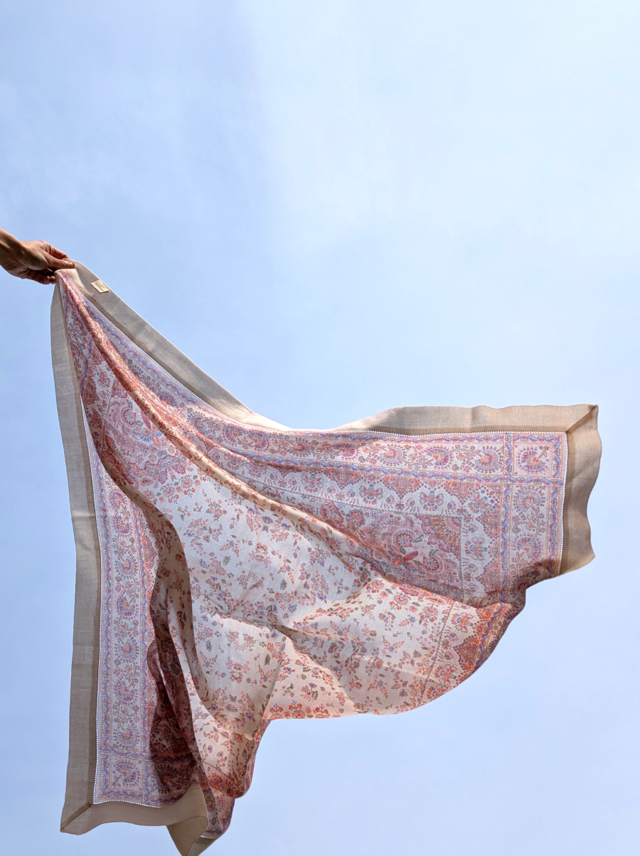 Paisley 100% Cashmere Scarf- Lightweight