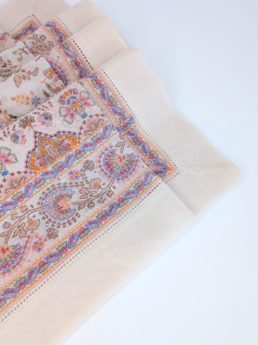Paisley 100% Cashmere Scarf- Lightweight