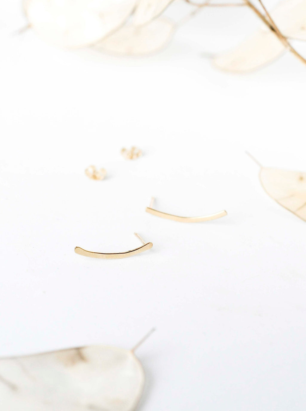 9ct Gold Curve Earrings