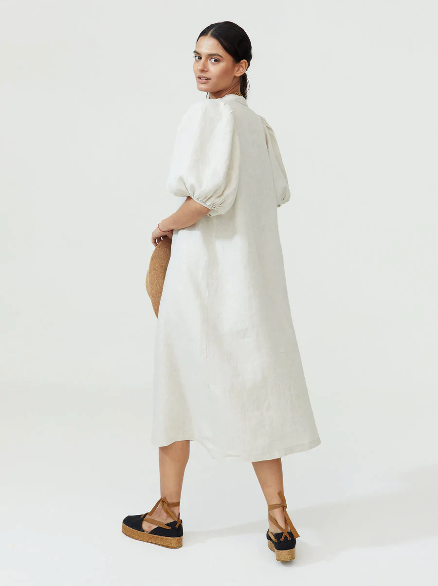 Lanhtropy Bubble Dress - Natural EcoTwenty Lanhtropy Bubble Dress - Natural EcoTwenty