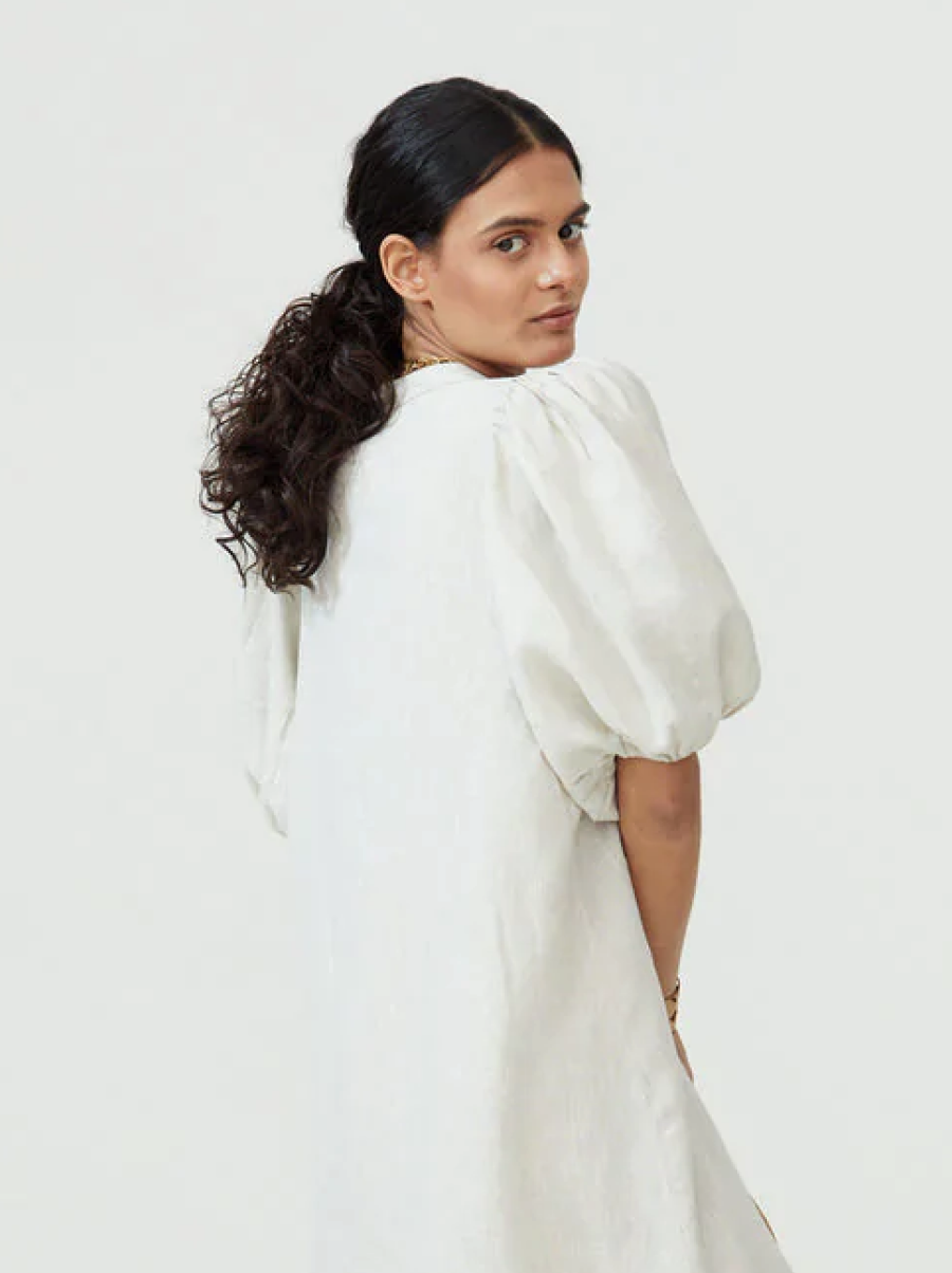 linen bubble dress Lanhtropy Bubble Linen Dress