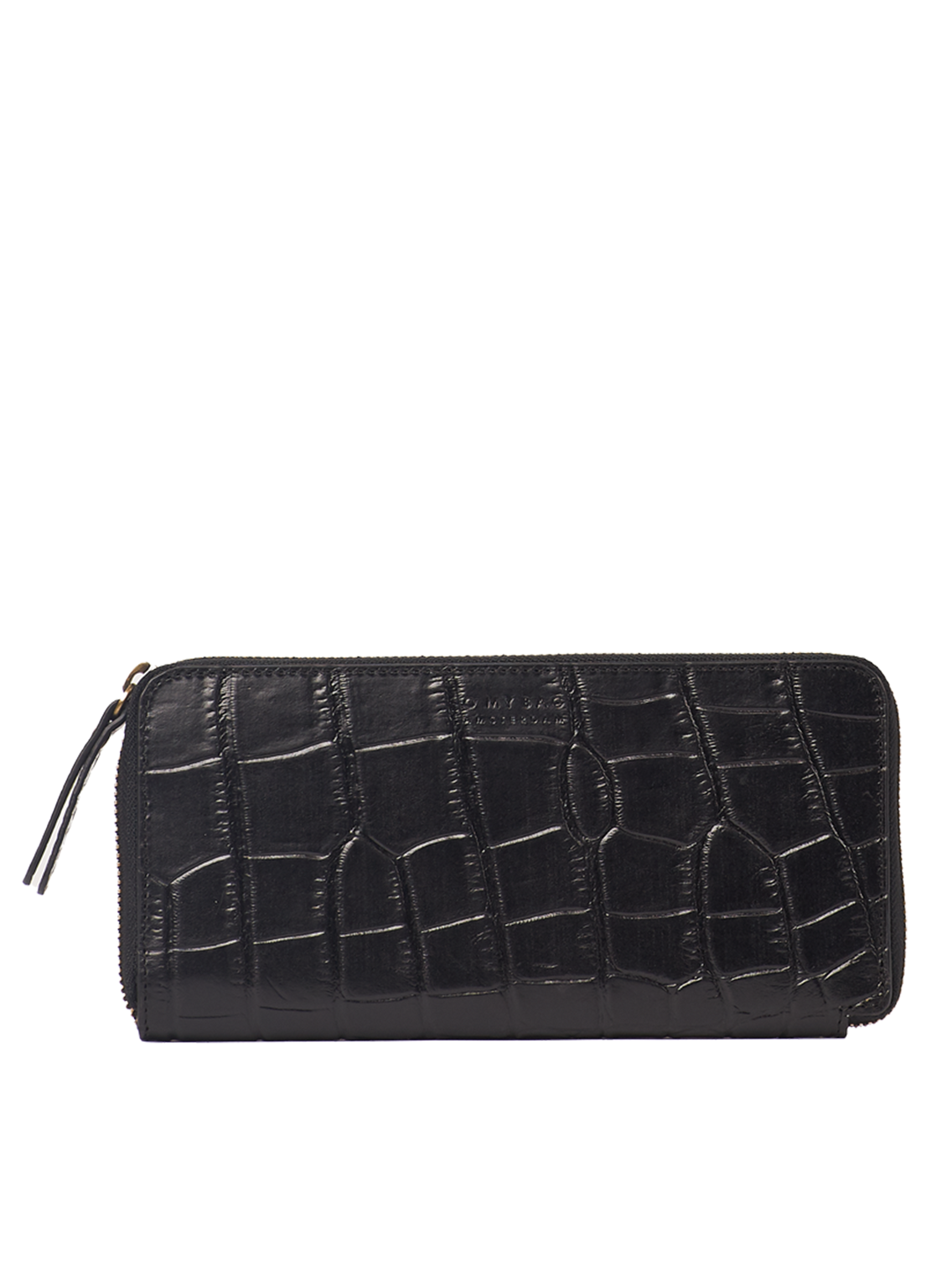 Black Croc Leather Wallet