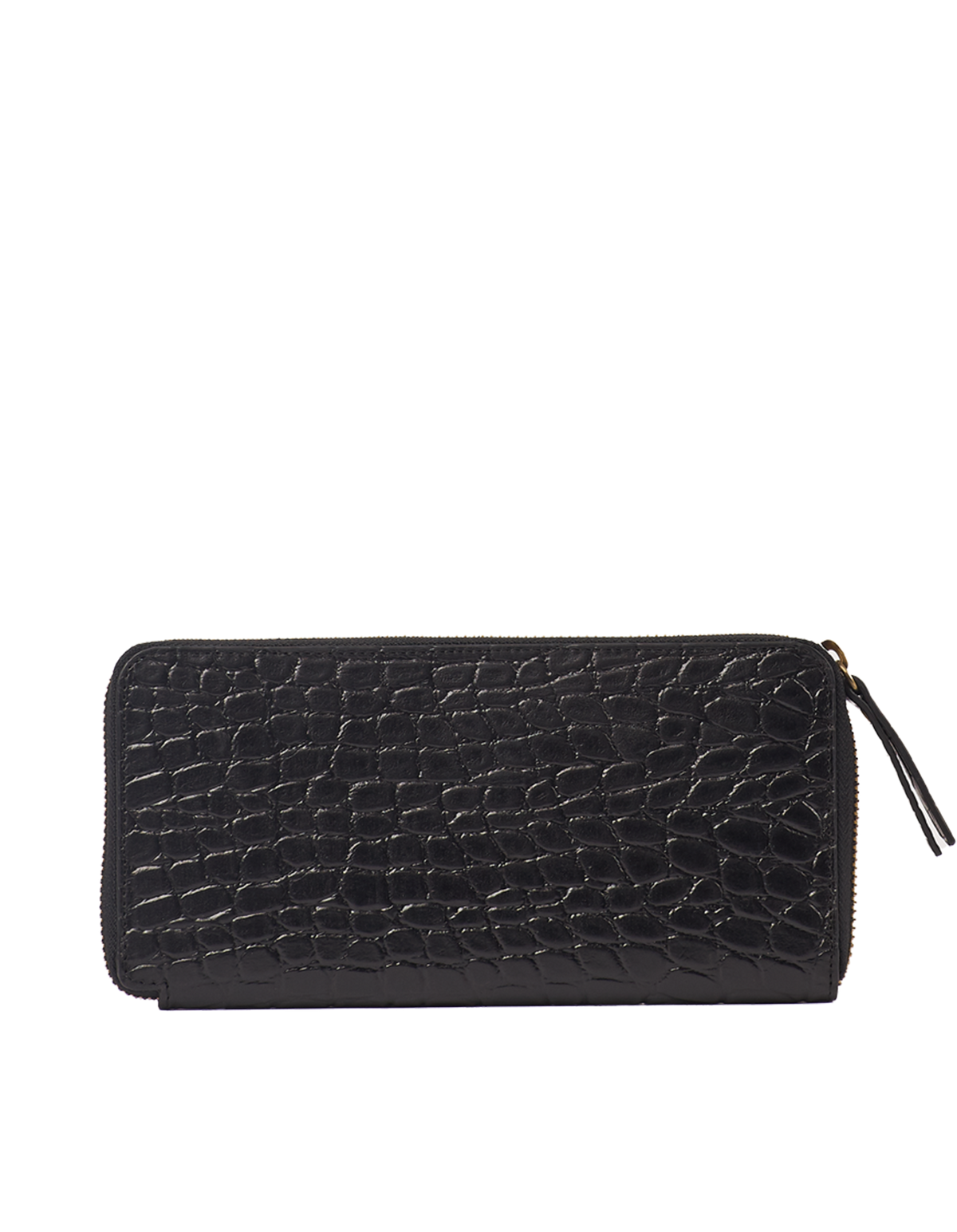 Black Croc Leather Wallet